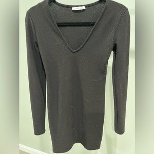 Zara Black Long Sleeve Dress